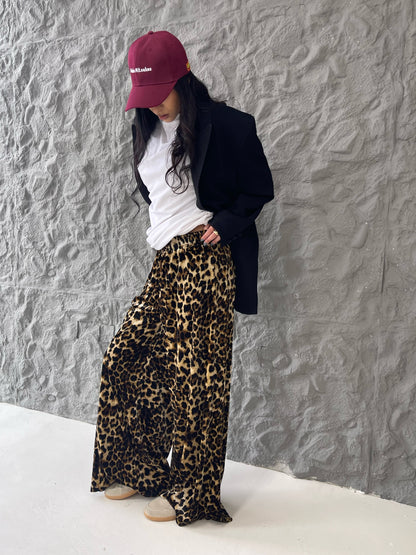 Leopard Luxe Wide-Leg Pants