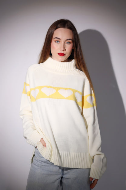 Heartline Knit Sweater