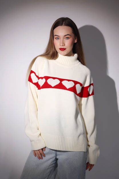 Heartline Knit Sweater