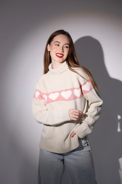 Heartline Knit Sweater