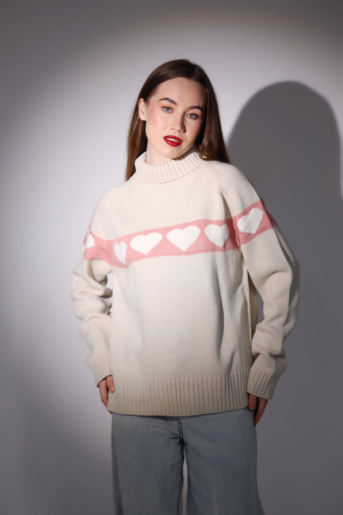 Heartline Knit Sweater