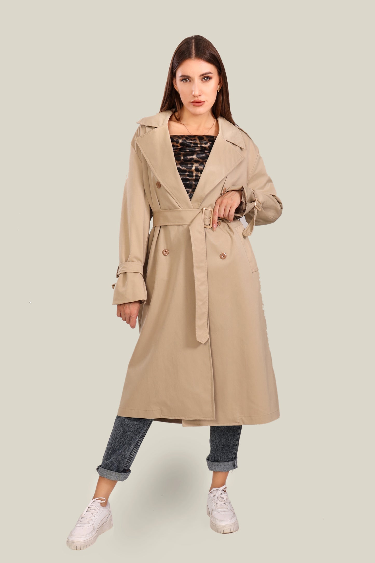 Classic Belted Trench Coat