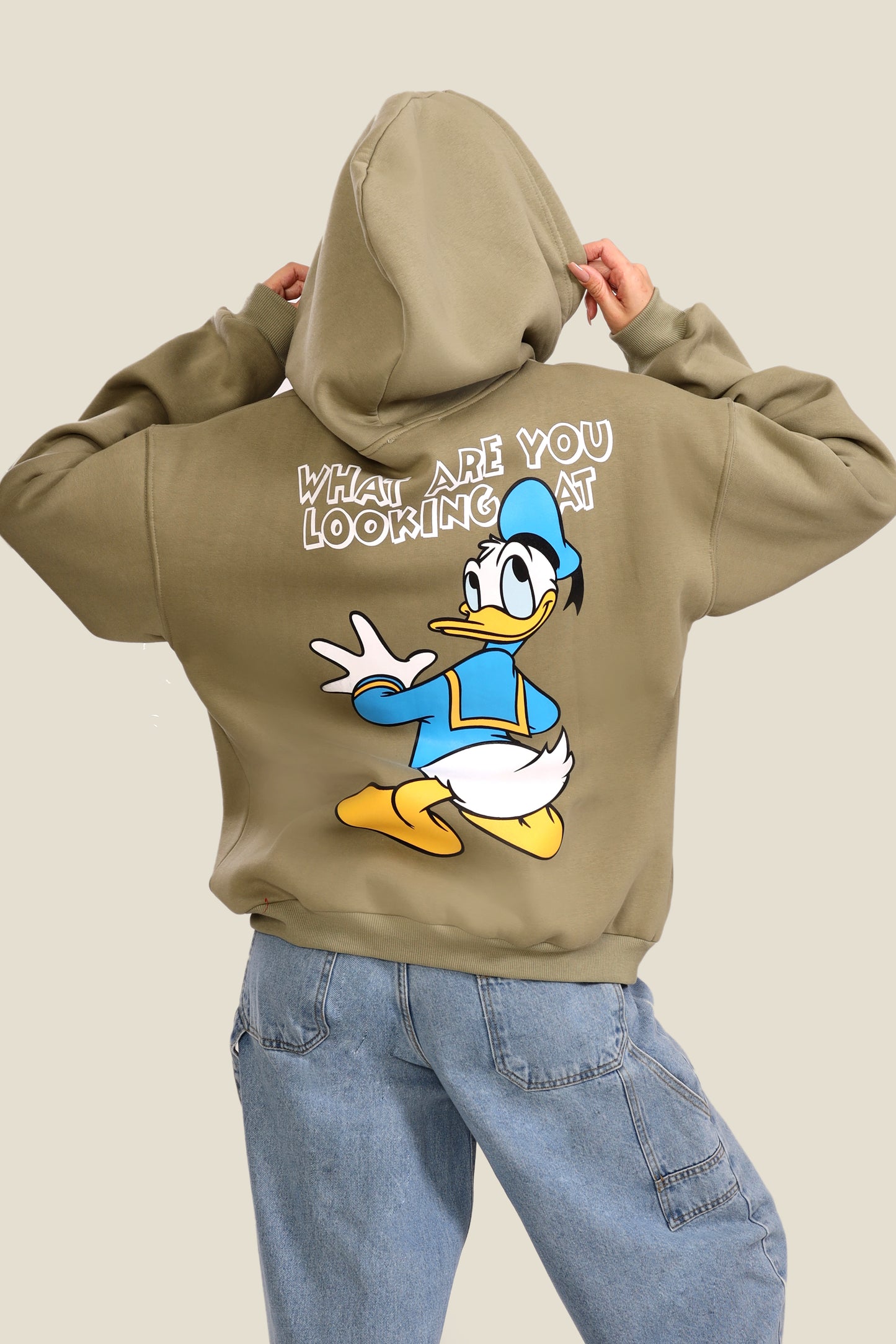 Hoodie with Donald Print