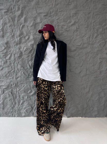 Leopard Luxe Wide-Leg Pants