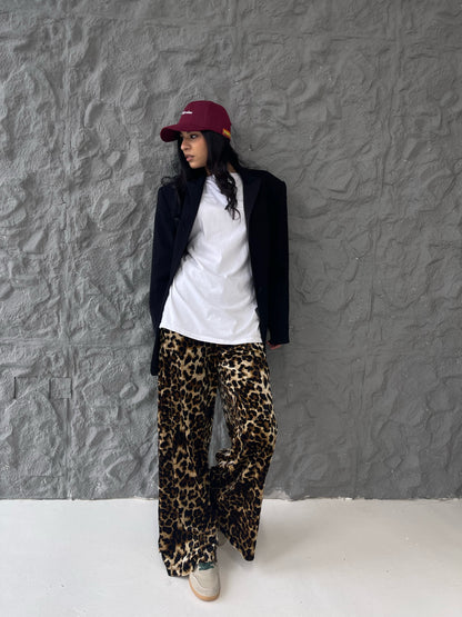 Leopard Luxe Wide-Leg Pants