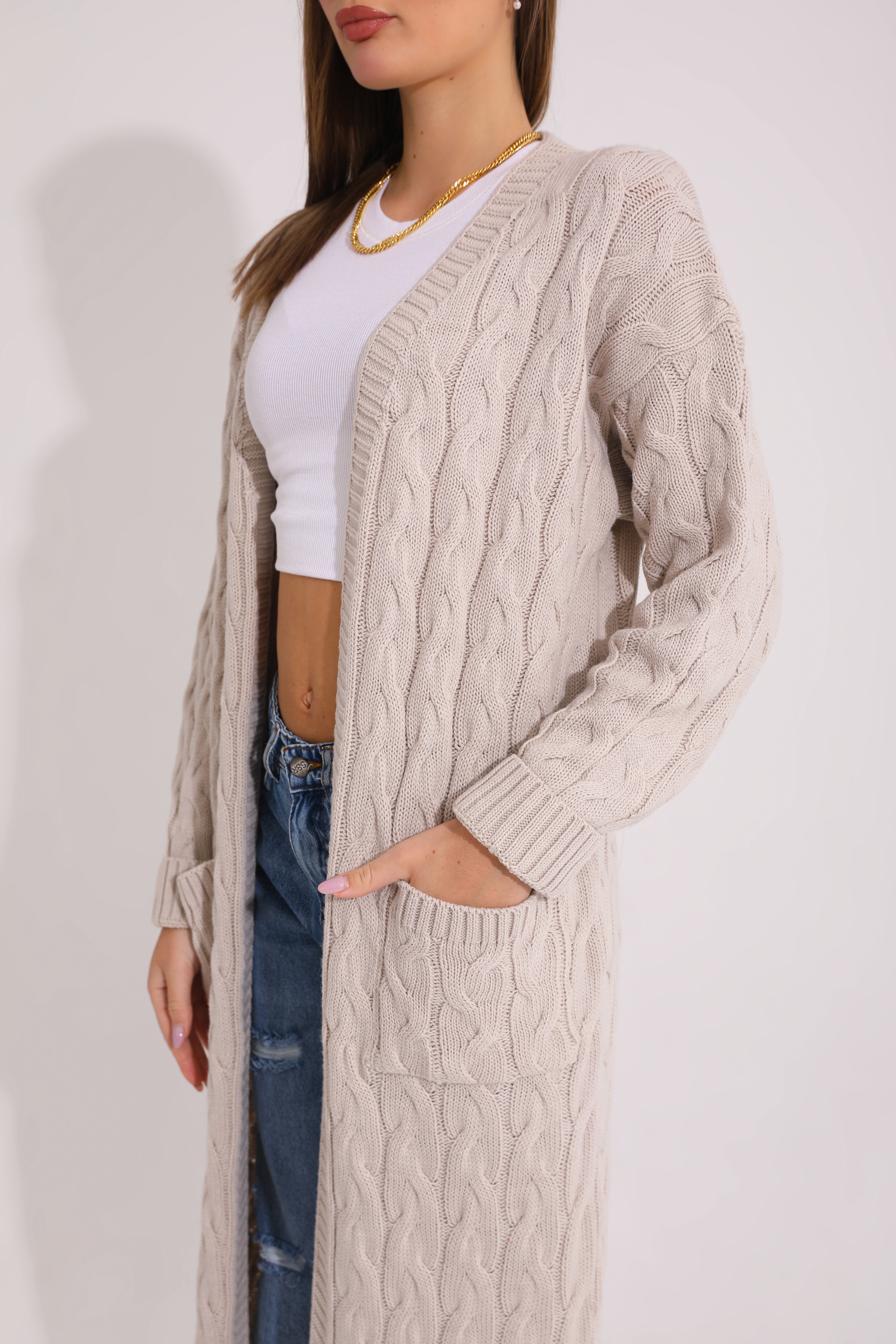 Long Knit Cardigan