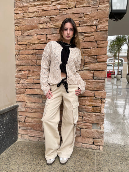 Utility Wide-Leg Cargo Pants