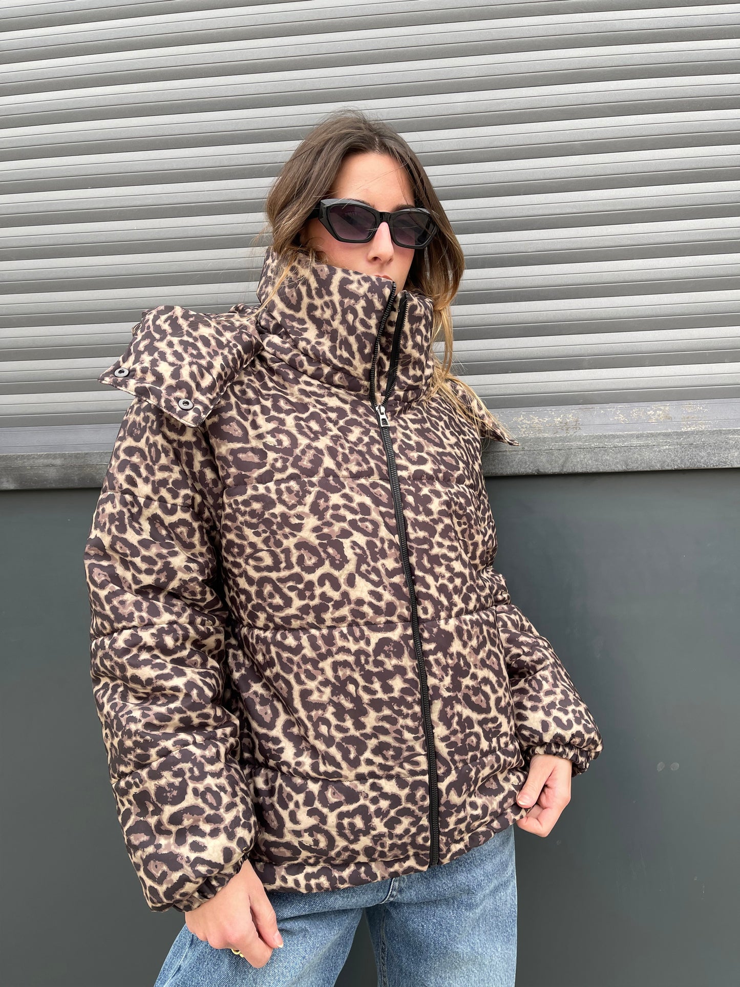 Leopard Puffer Jacket