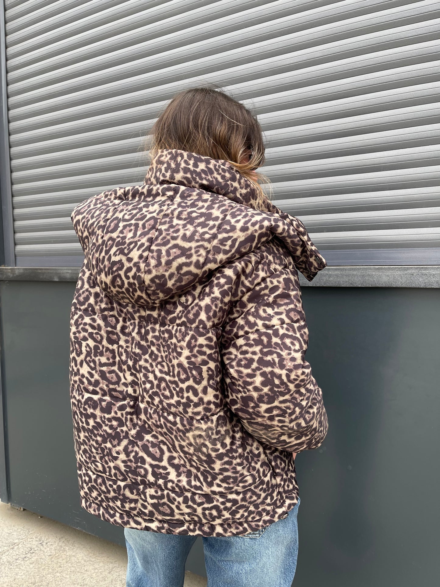 Leopard Puffer Jacket