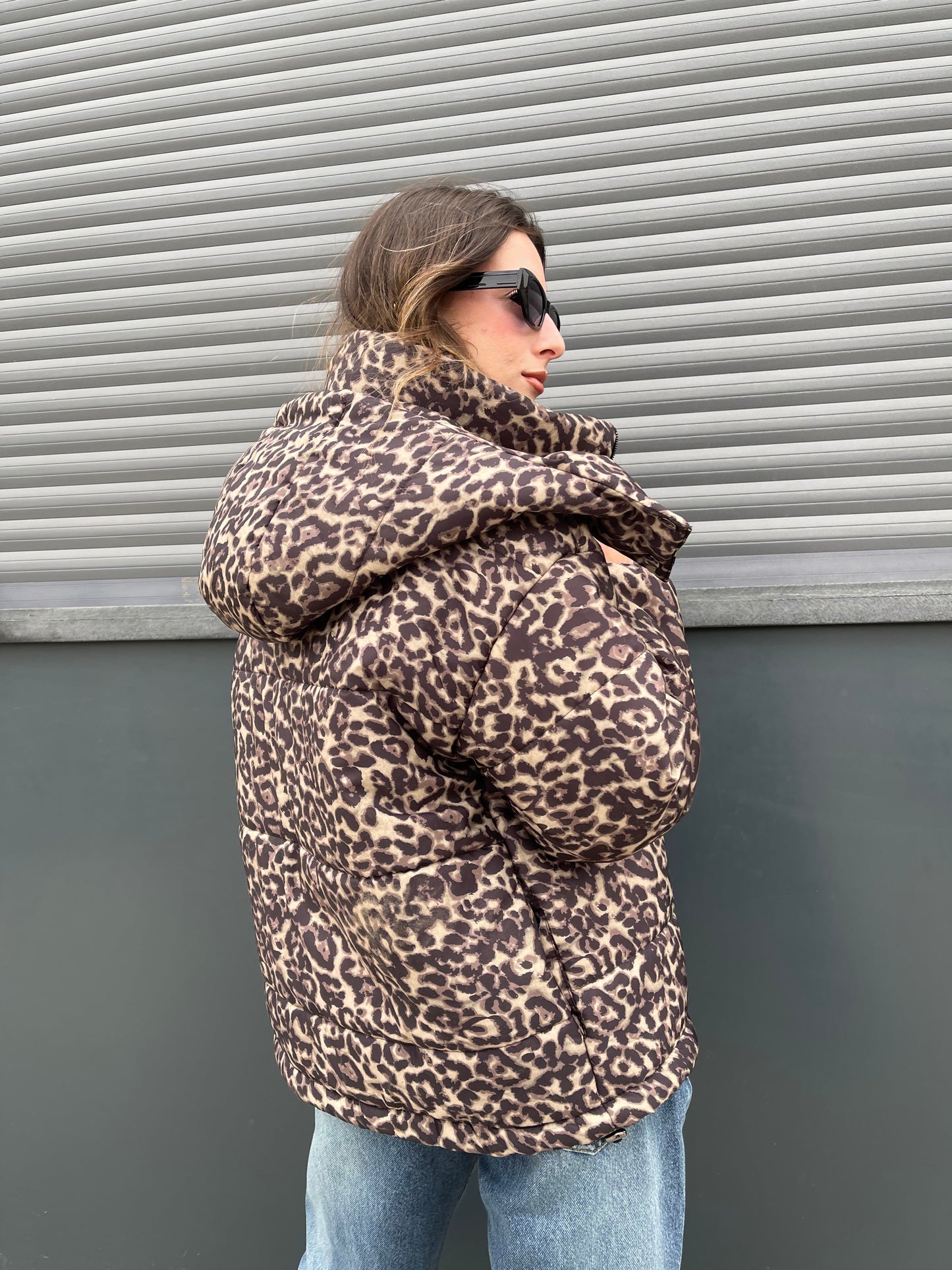 Leopard Puffer Jacket