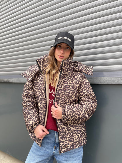 Leopard Puffer Jacket