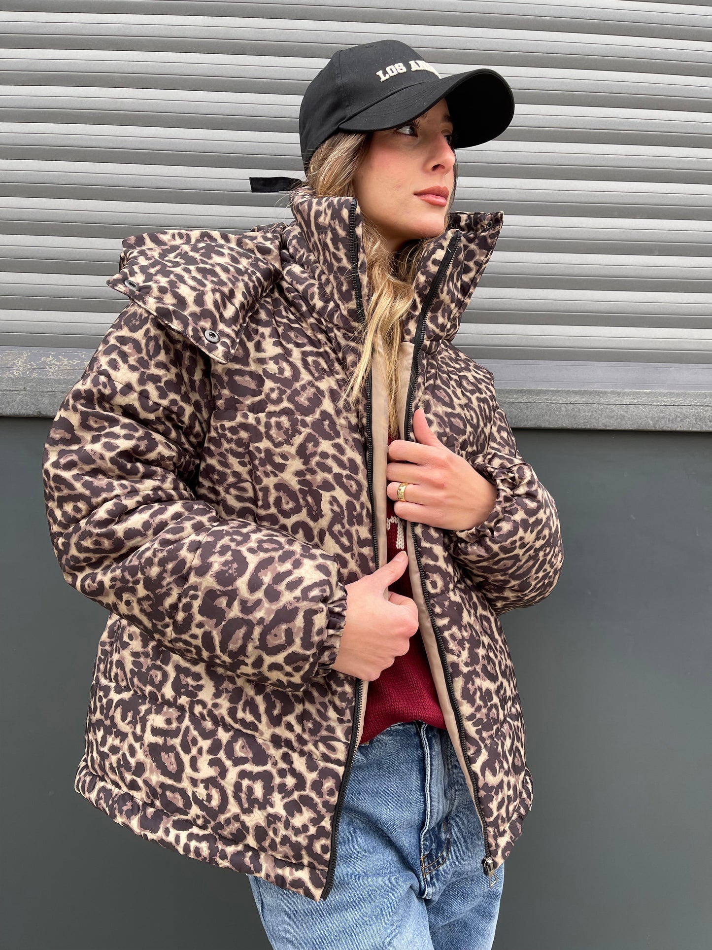 Leopard Puffer Jacket