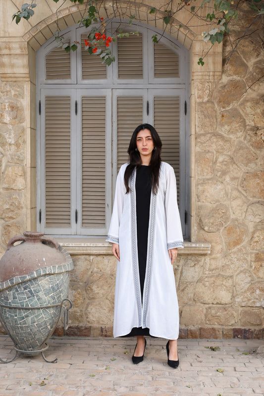 Moonlit Serenity Embroidered Abaya