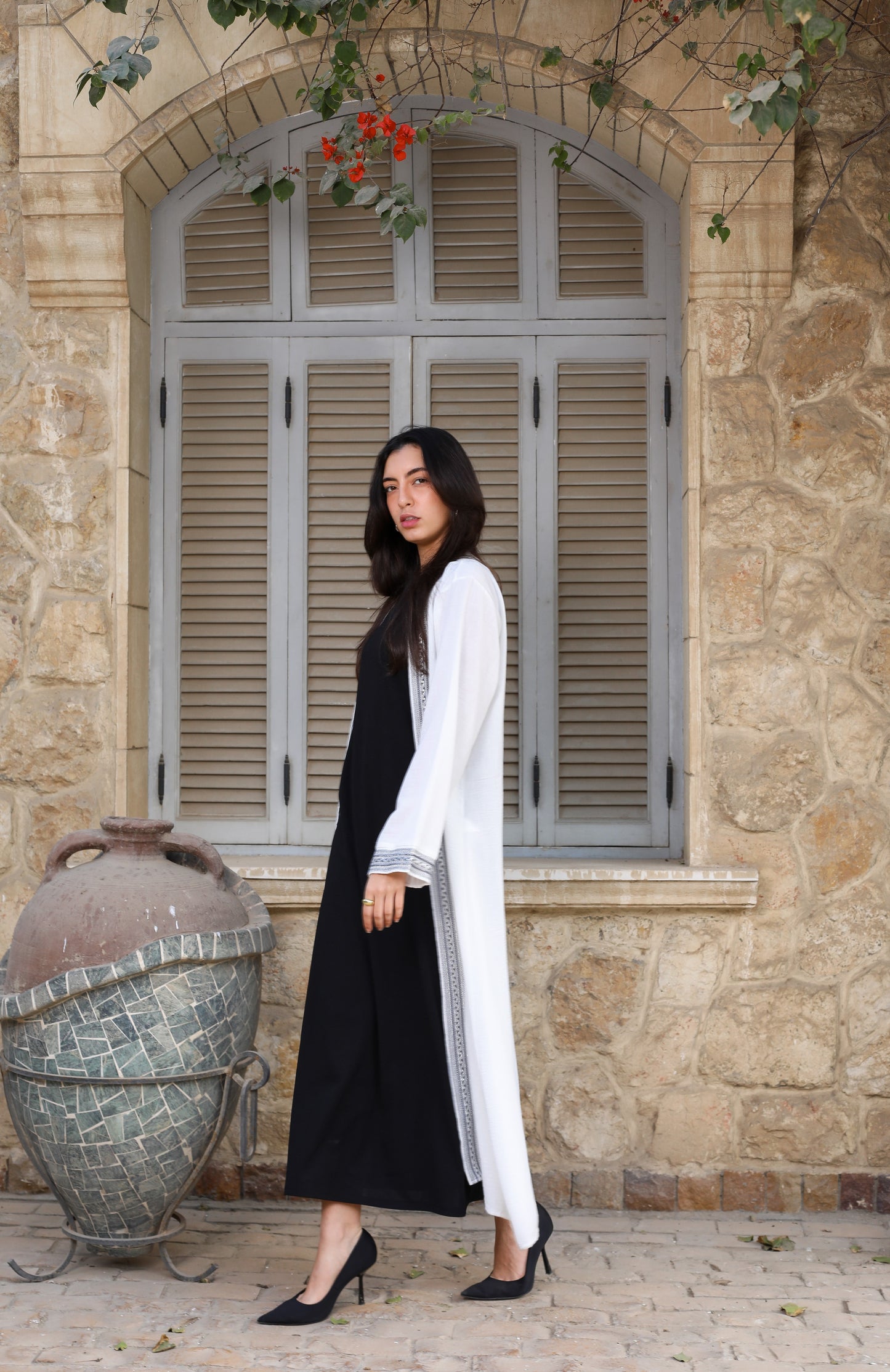 Moonlit Serenity Embroidered Abaya