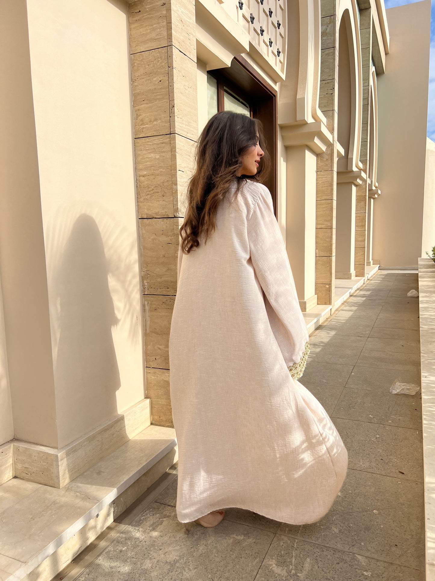 Luxurious Abaya with Handcrafted Embroidery