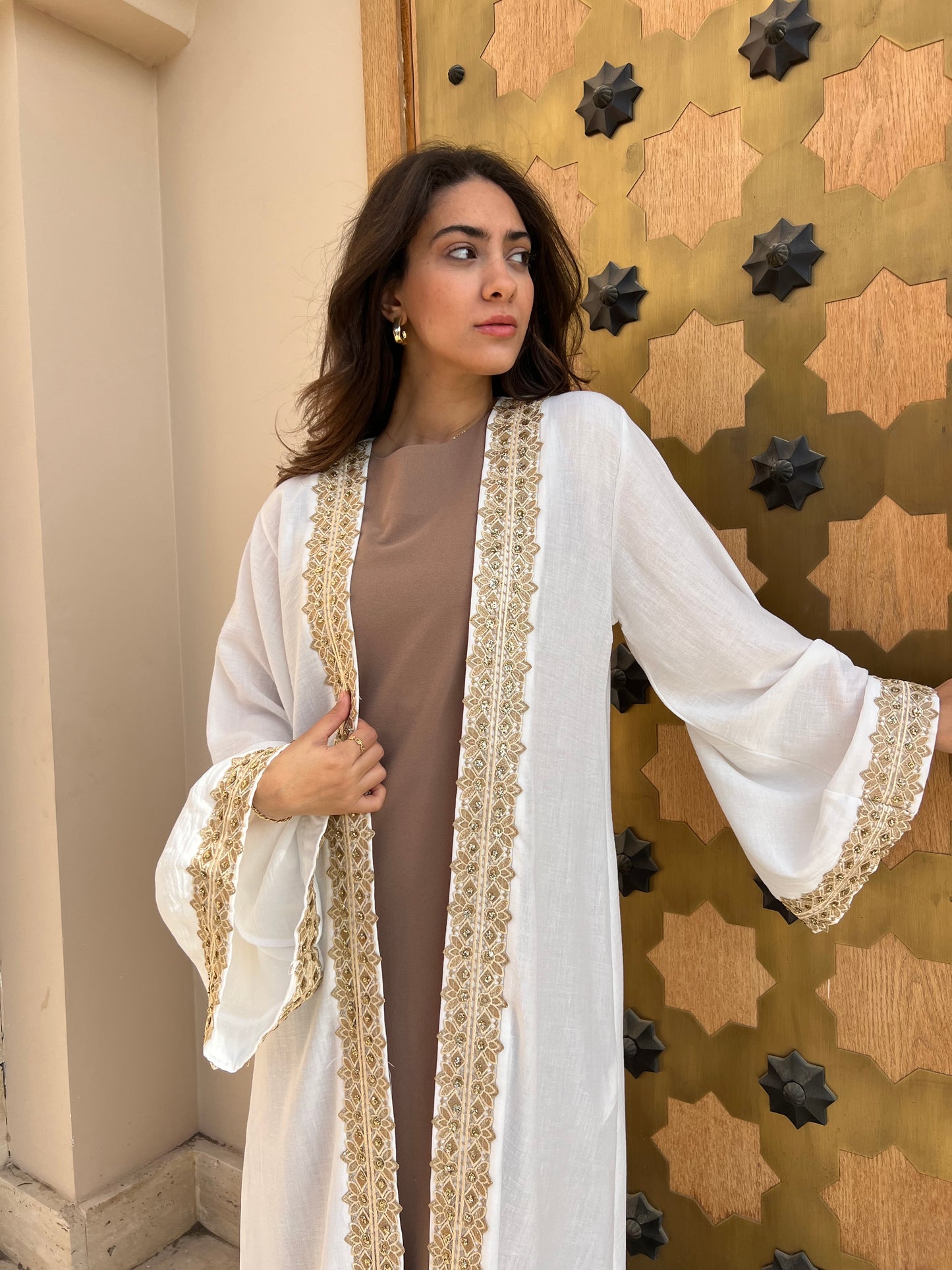 Luxurious Abaya with Handcrafted Embroidery