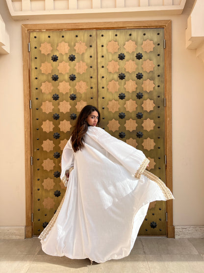 Luxurious Abaya with Handcrafted Embroidery