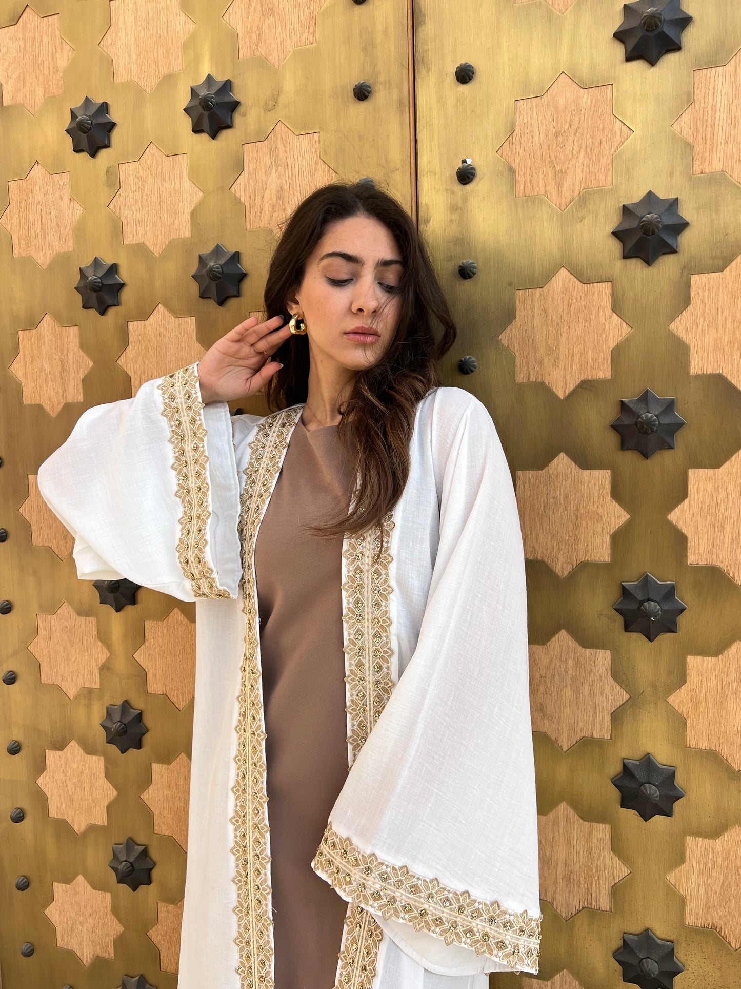 Luxurious Abaya with Handcrafted Embroidery