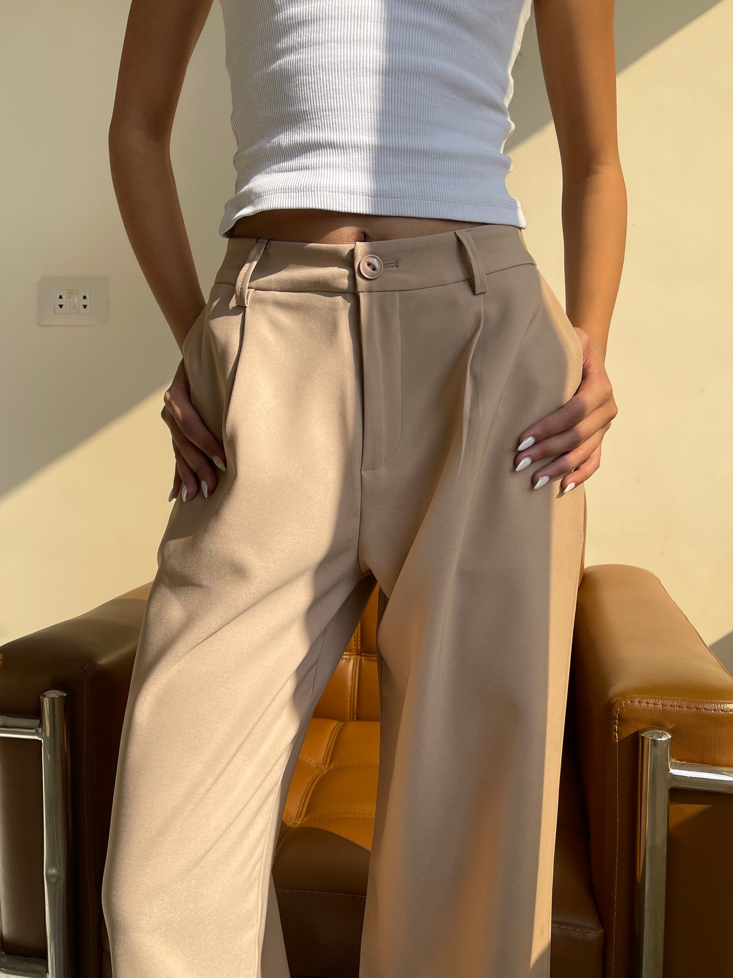 Classic Noir Pleated Trousers