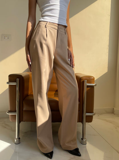 Classic Noir Pleated Trousers