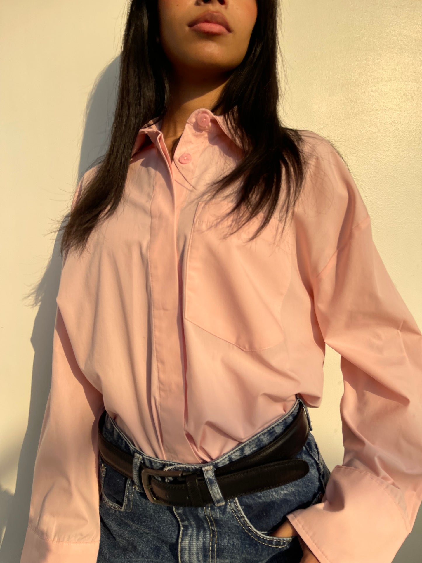 Blush Classic Oversized Shirt