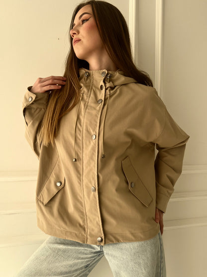 Classic Button-Up Bomber Jacket