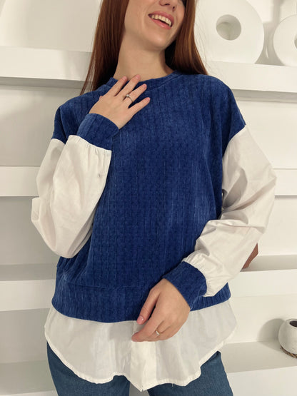 Layered Long-Sleeve Top