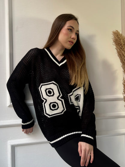 Athletic Number 84 Sweater