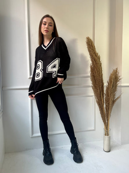 Athletic Number 84 Sweater