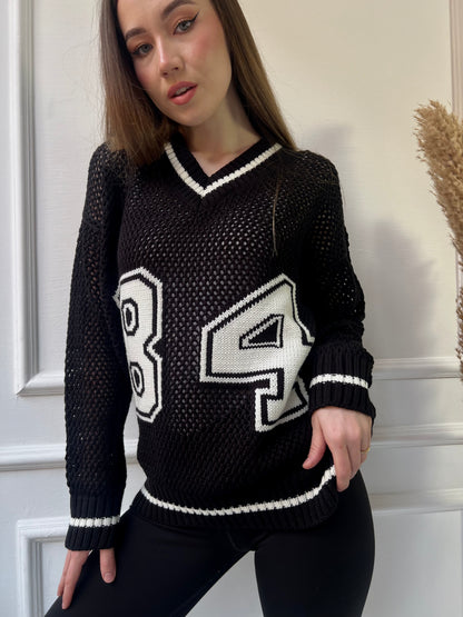 Athletic Number 84 Sweater