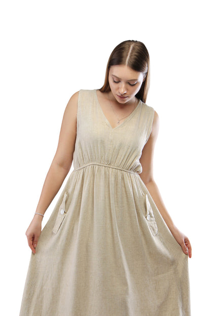 Linen Cut Dress