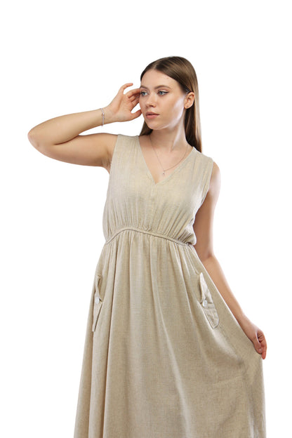 Linen Cut Dress